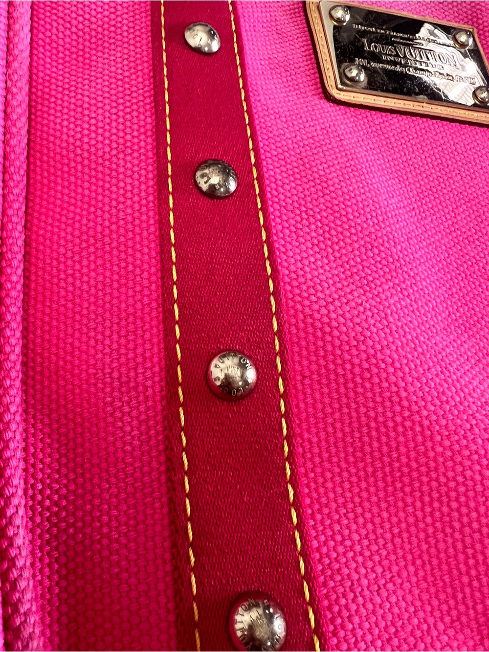 Louis Vuitton Antigua Cabas MM bag - poor condition, amateurly converted - Picture 7 of 16